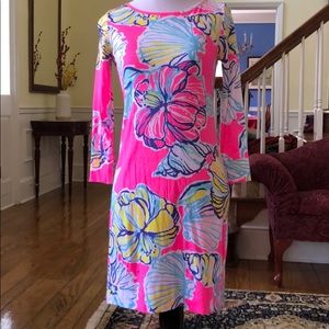 Lily Pulitzer Hot Pink Floral Dress Size XXS